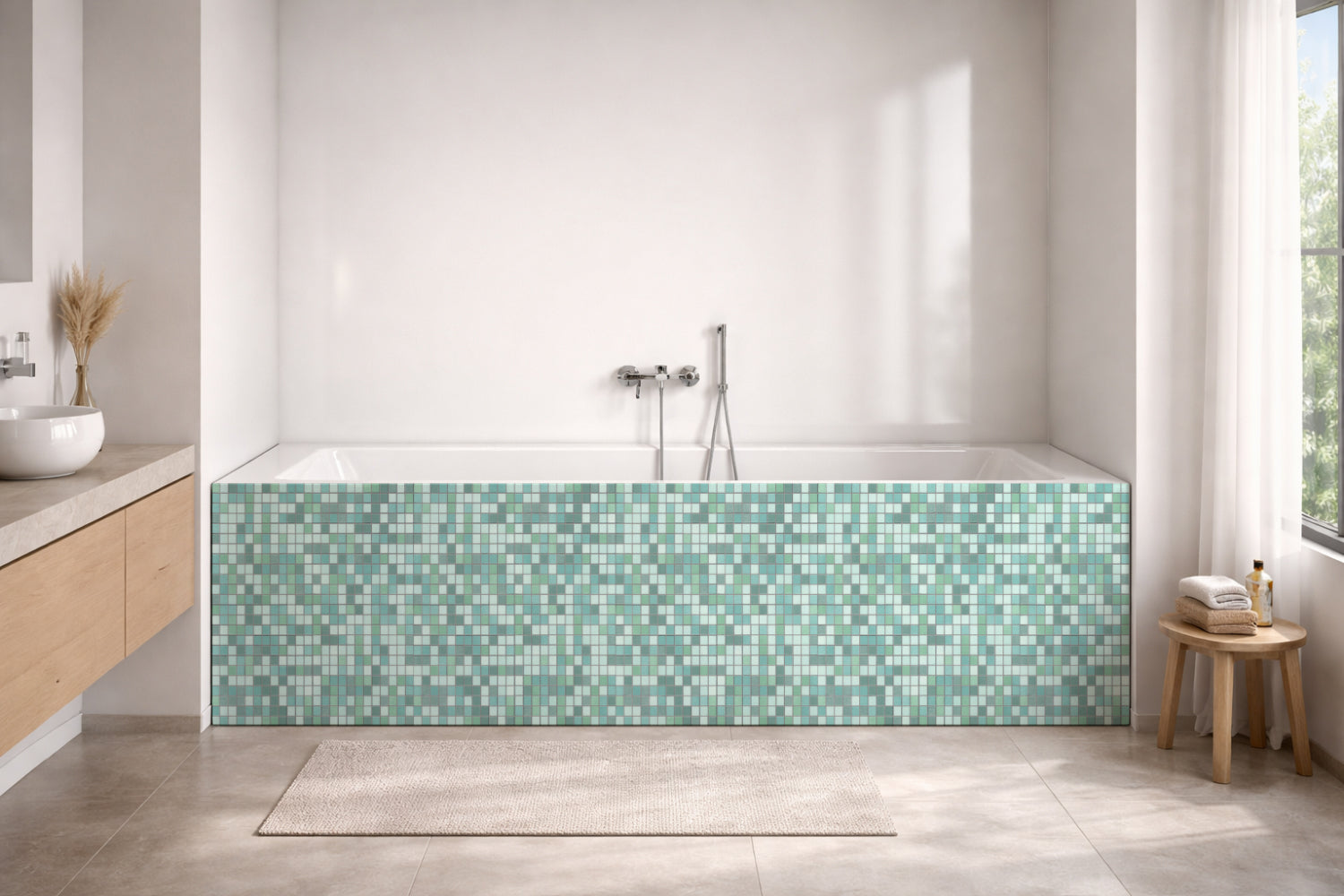 Badewannenverkleidung Fliesenoptik