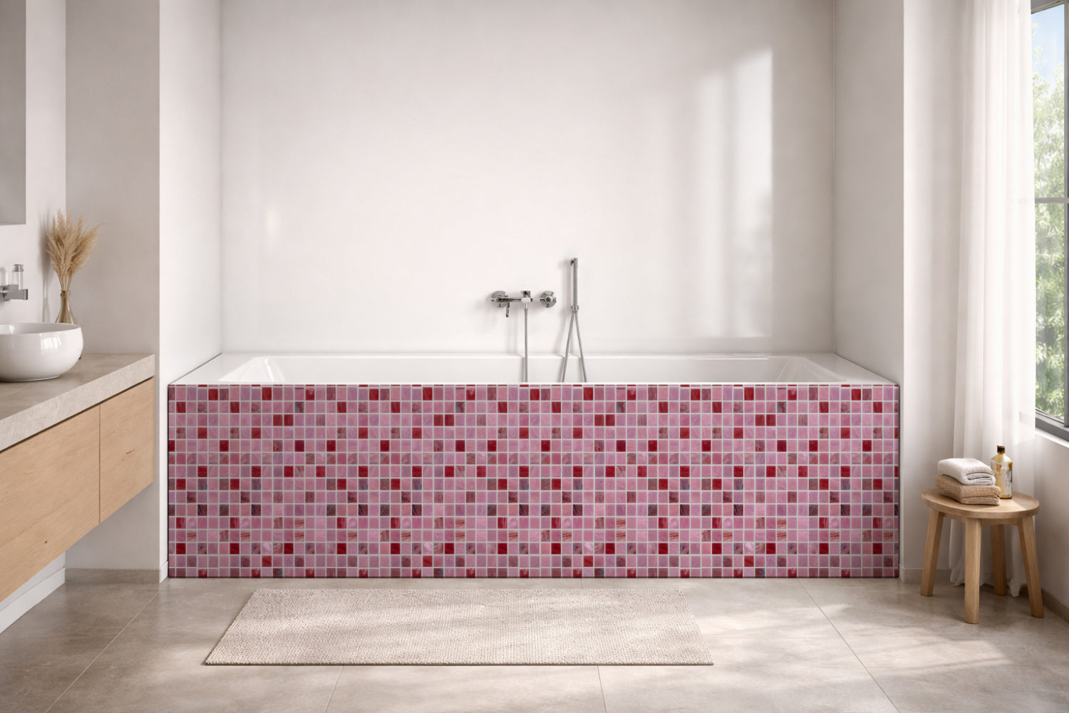 Badewannenverkleidung Fliesenoptik