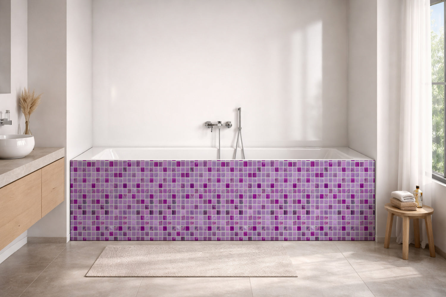 Badewannenverkleidung Fliesenoptik
