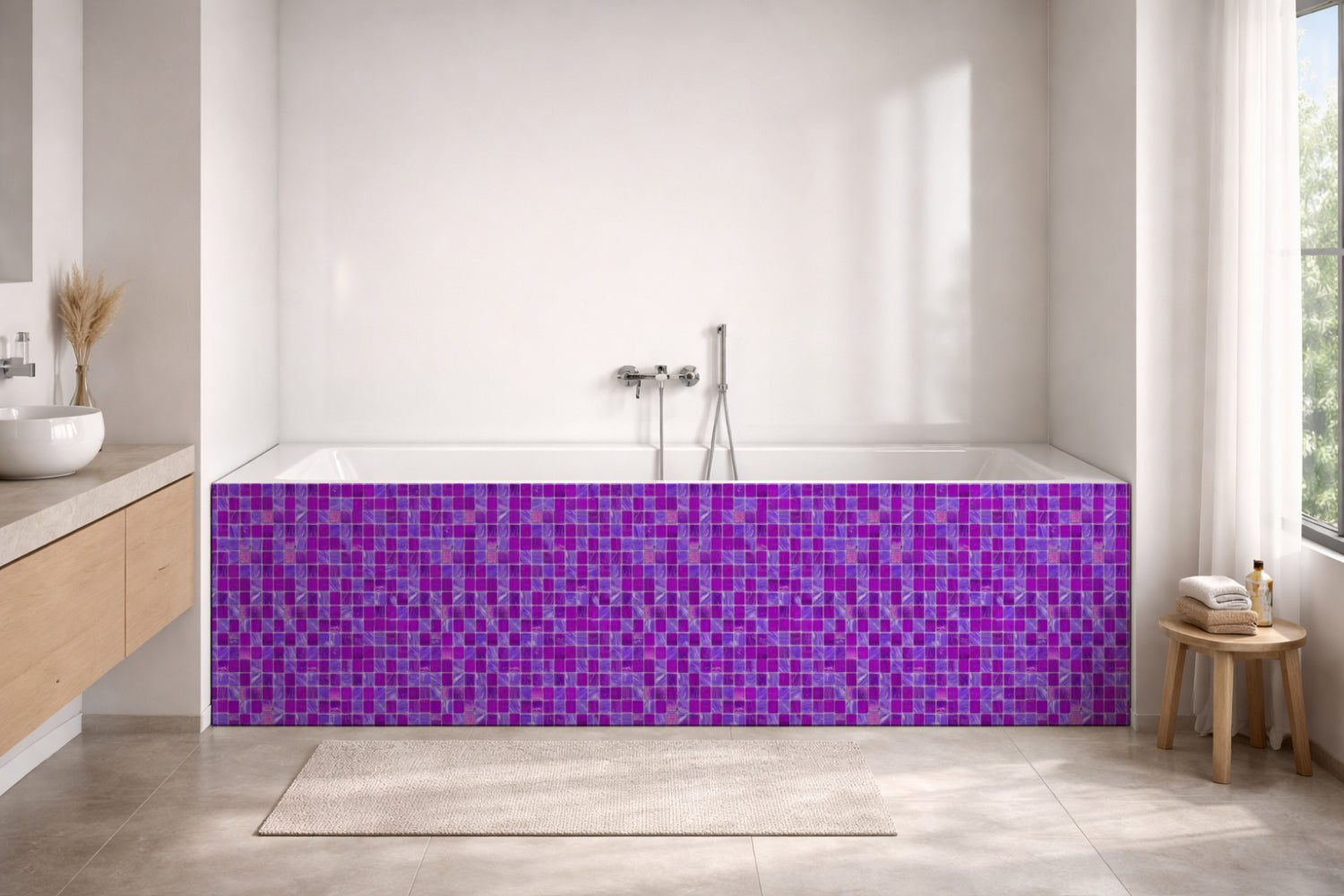 Badewannenverkleidung Fliesenoptik
