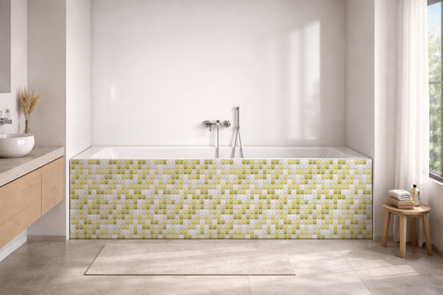 Badewannenverkleidung Fliesenoptik