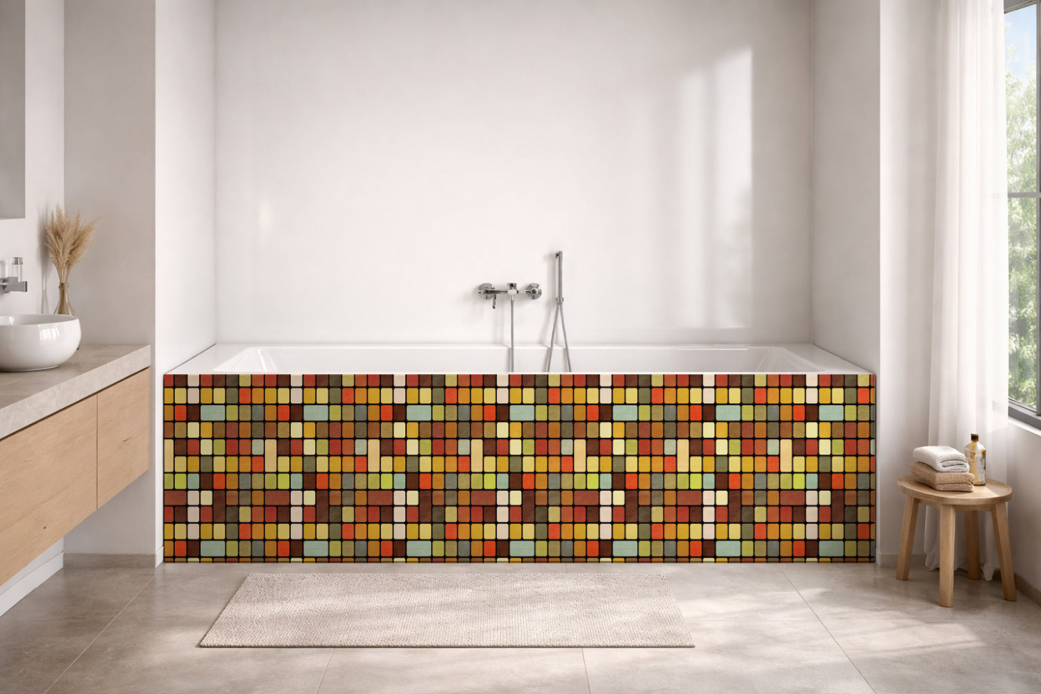 Badewannenverkleidung Fliesenoptik
