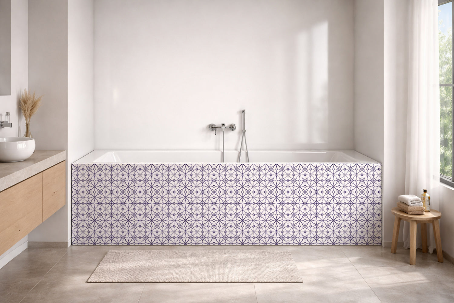 Badrückwand Muster