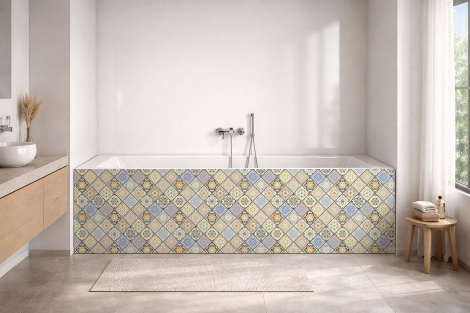 Badrückwand Patchwork