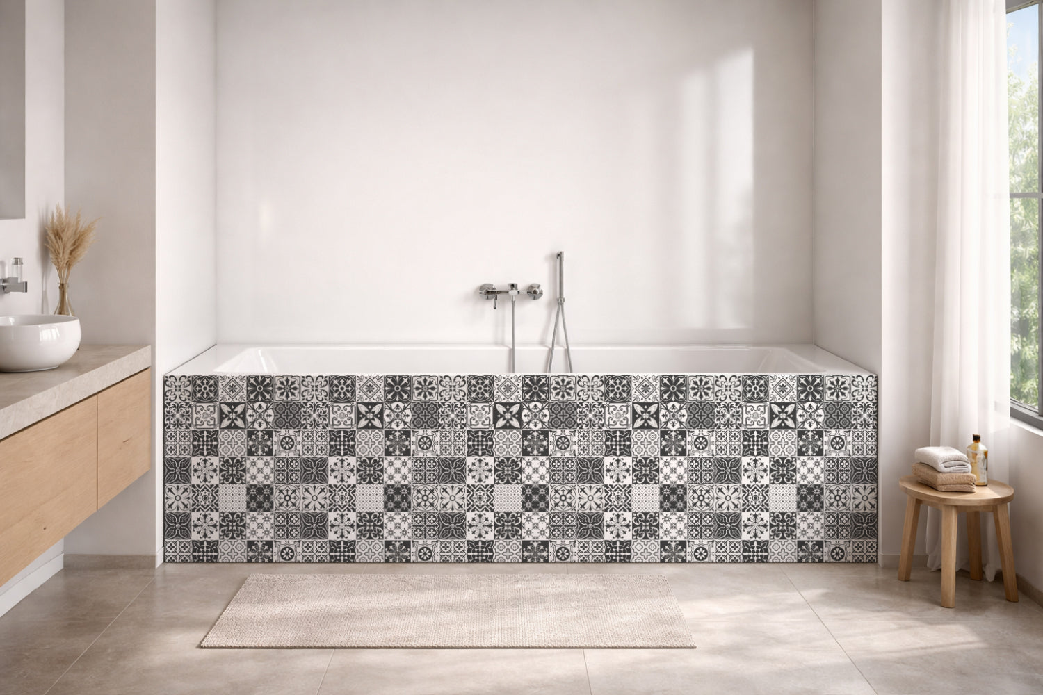 Badewannenverkleidung Patchwork