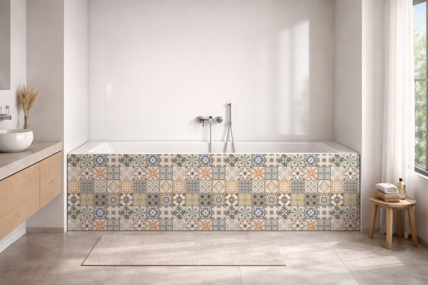 Badewannenverkleidung Patchwork
