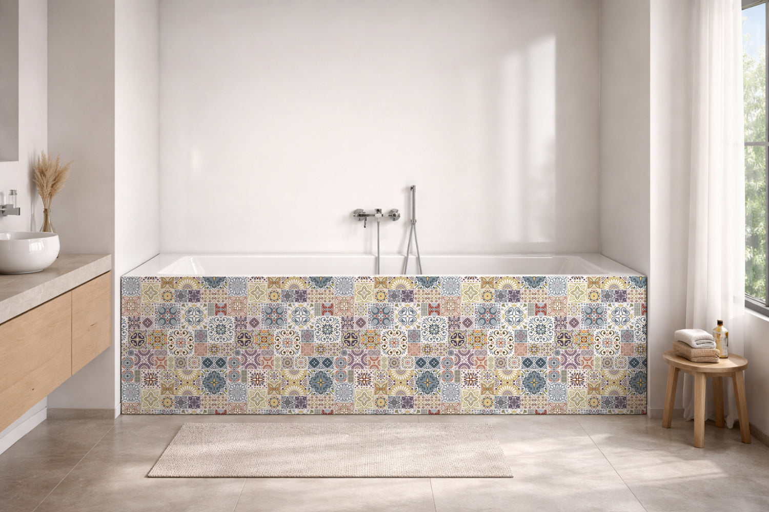 Badewannenverkleidung Patchwork