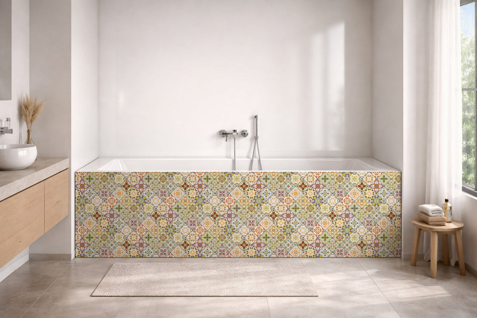 Badrückwand Patchwork