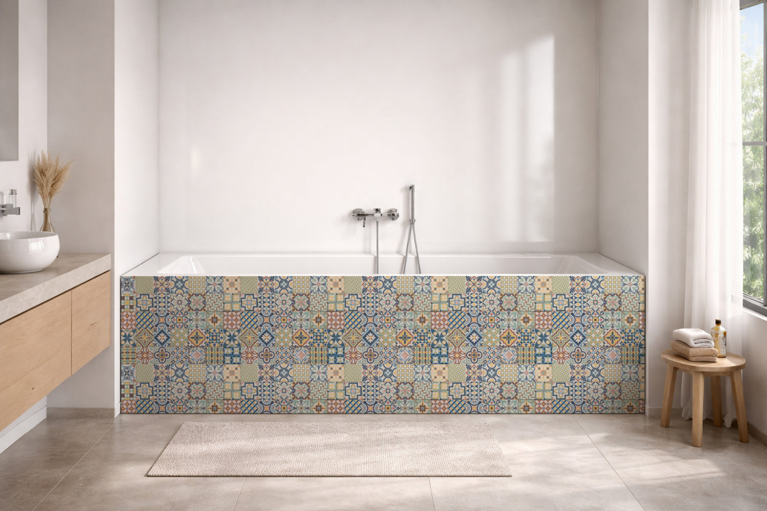 Badewannenverkleidung Patchwork