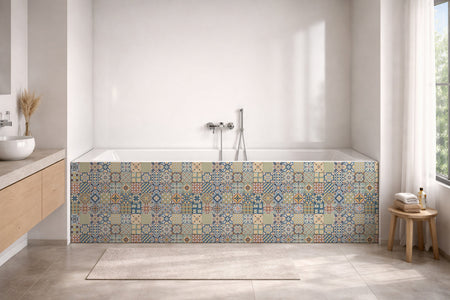 Badrückwand Patchwork