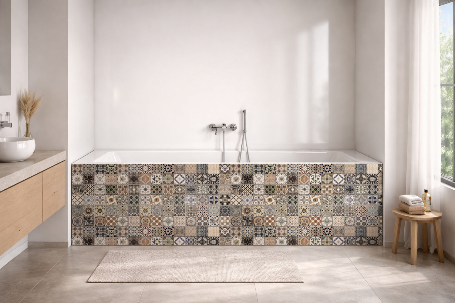 Badewannenverkleidung Patchwork