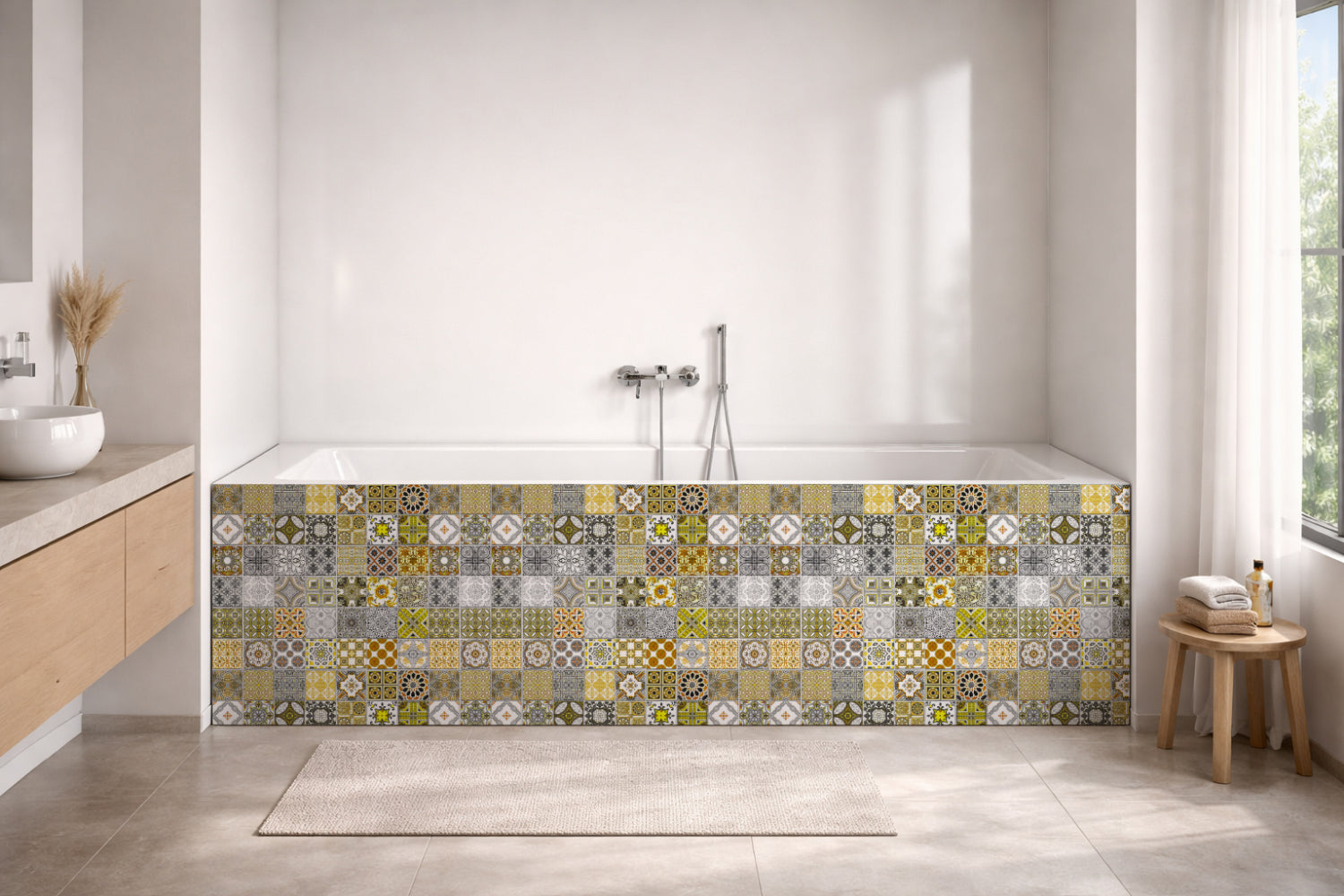 Badewannenverkleidung Patchwork
