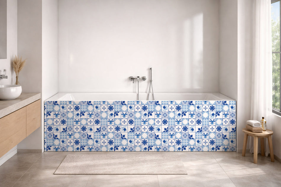 Badrückwand Patchwork