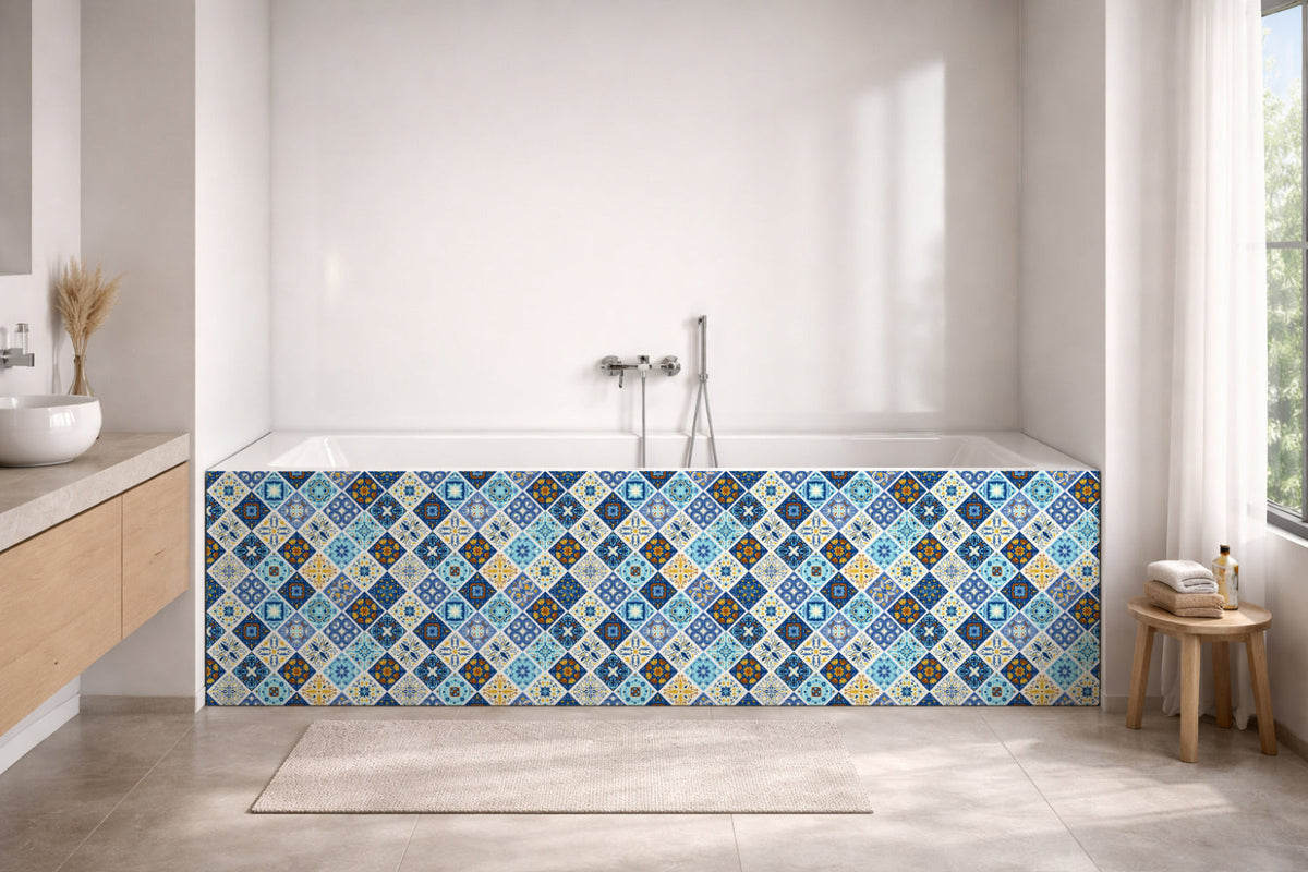Badrückwand Patchwork
