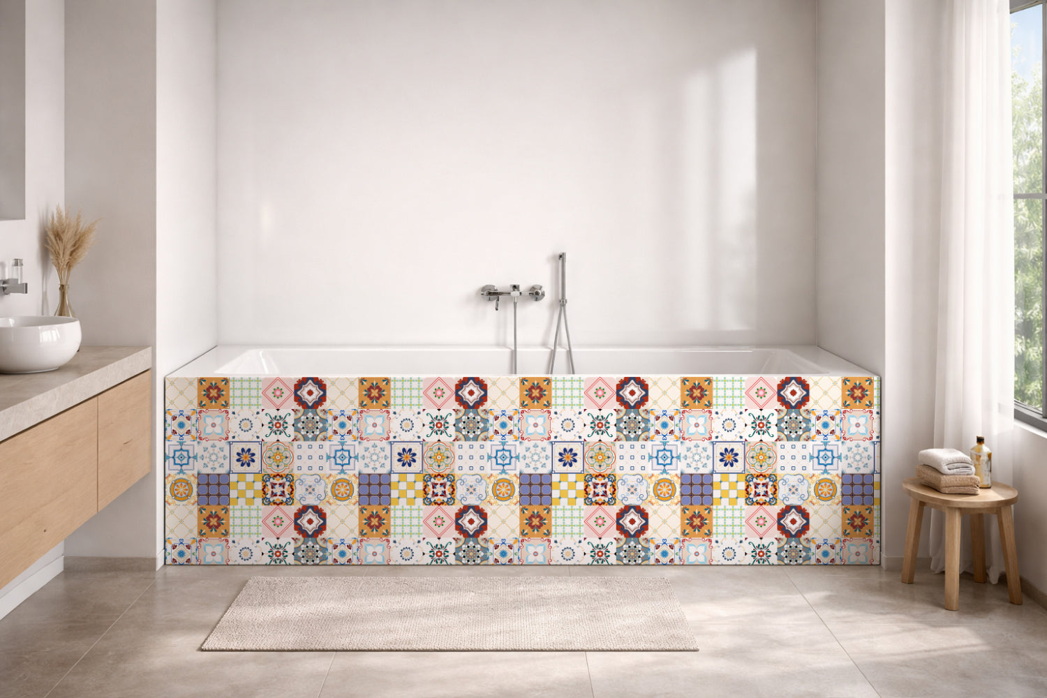 Badewannenverkleidung Patchwork