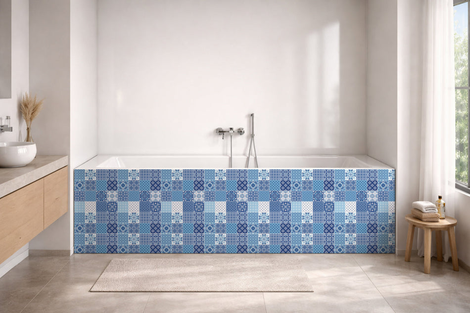 Badrückwand Patchwork