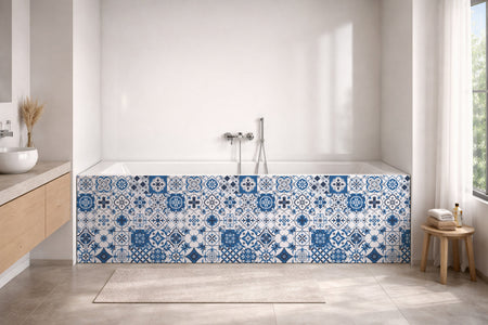 Badrückwand Patchwork