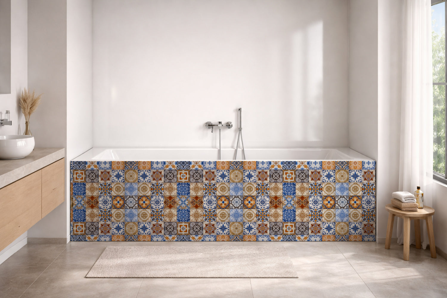 Badewannenverkleidung Patchwork