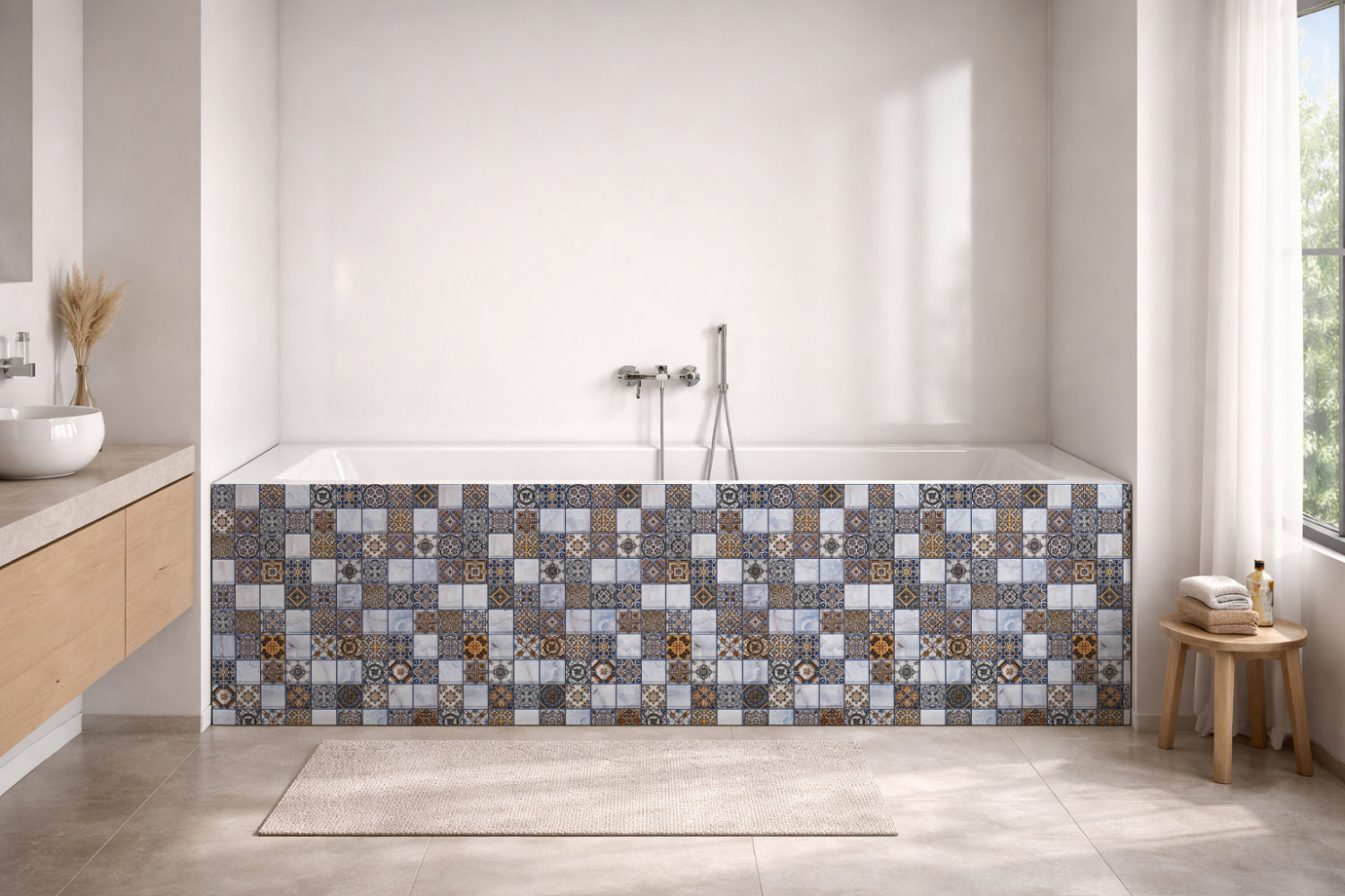 Badewannenverkleidung Patchwork