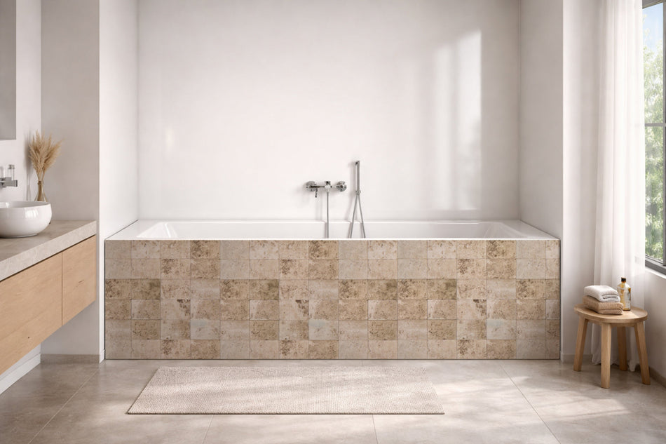 Badewannenverkleidung Steinoptik