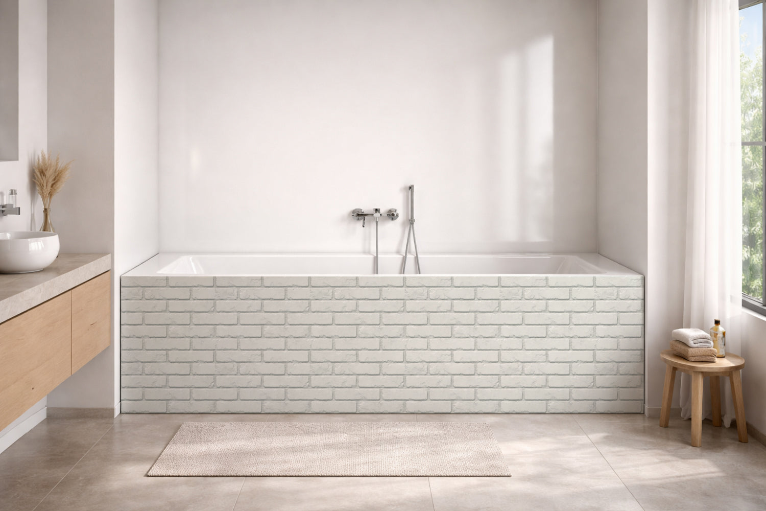 Badewannenverkleidung Steinoptik