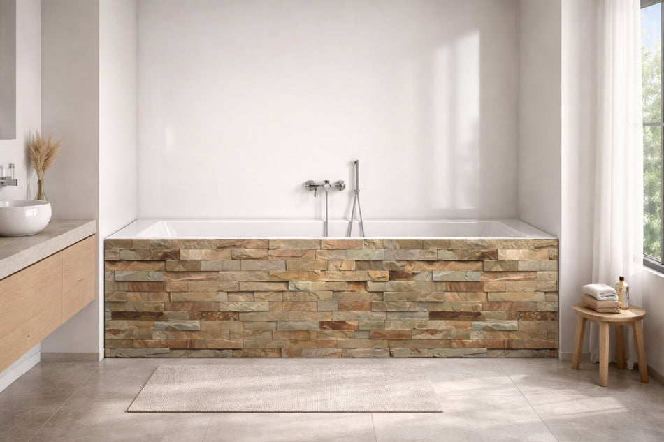 Badewannenverkleidung Steinoptik