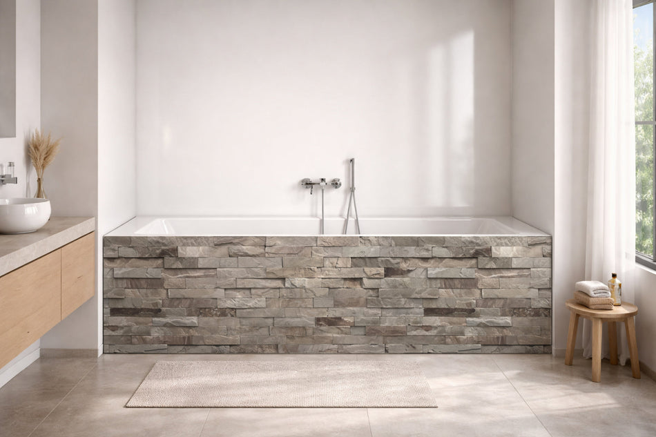 Badewannenverkleidung Steinoptik