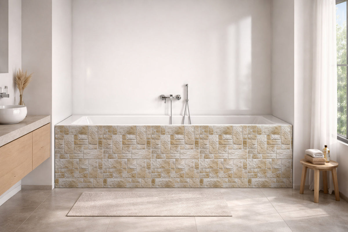 Badewannenverkleidung Steinoptik