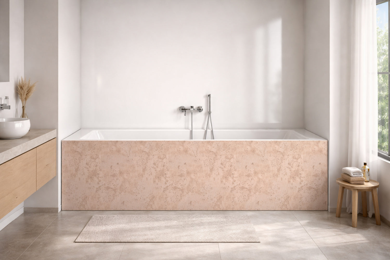 Badewannenverkleidung Steinoptik