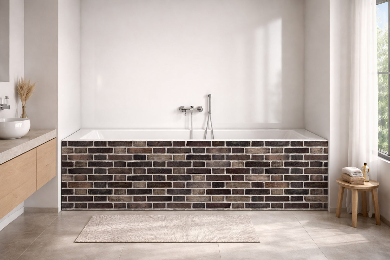 Badewannenverkleidung Steinoptik