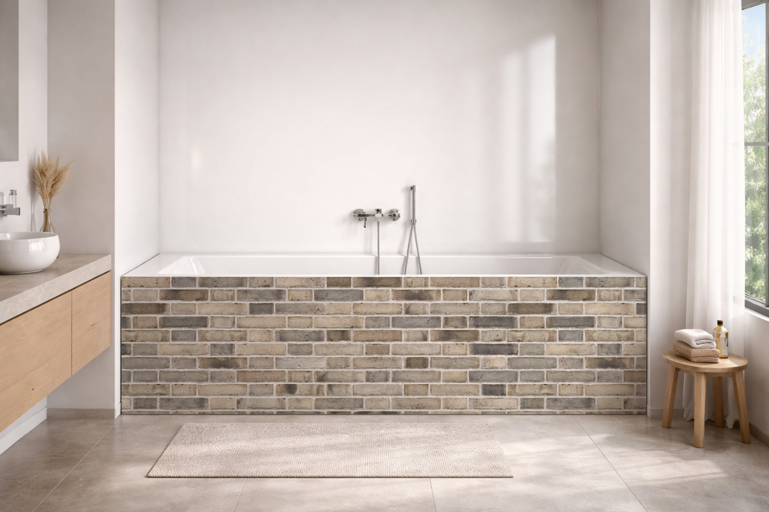 Badewannenverkleidung Steinoptik