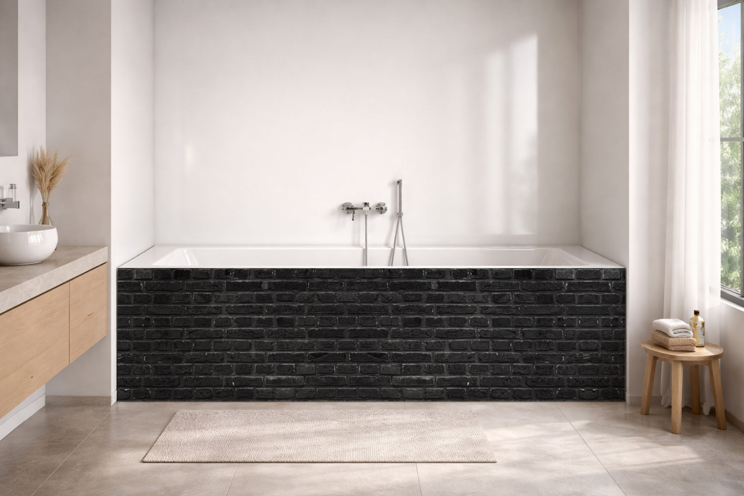 Badewannenverkleidung Steinoptik