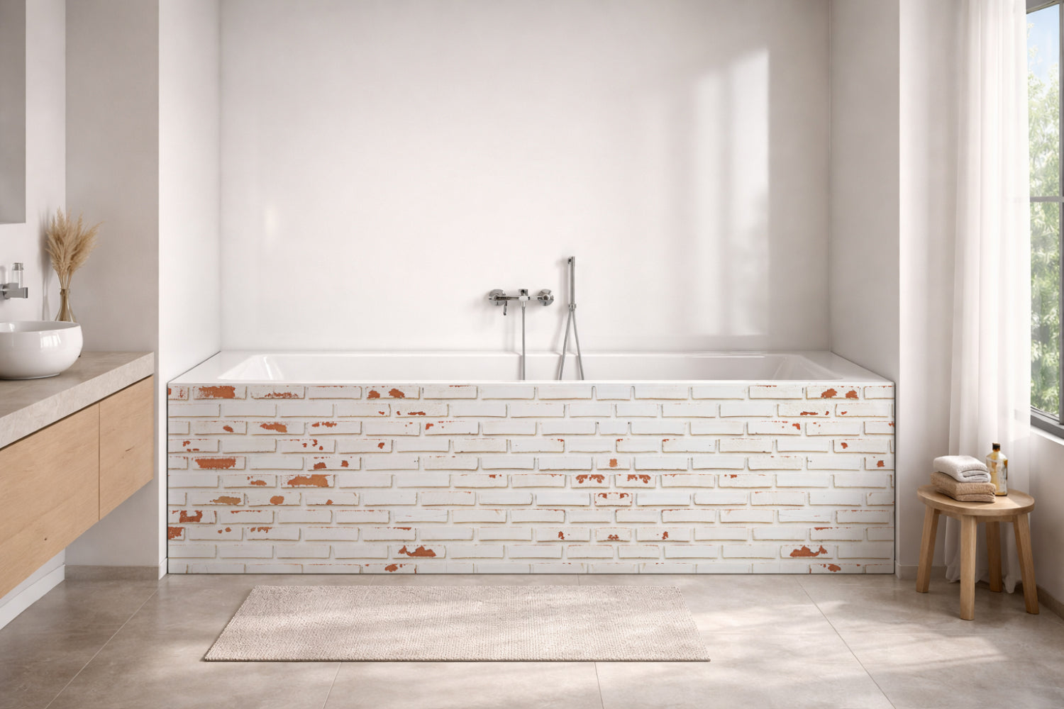 Badewannenverkleidung Steinoptik