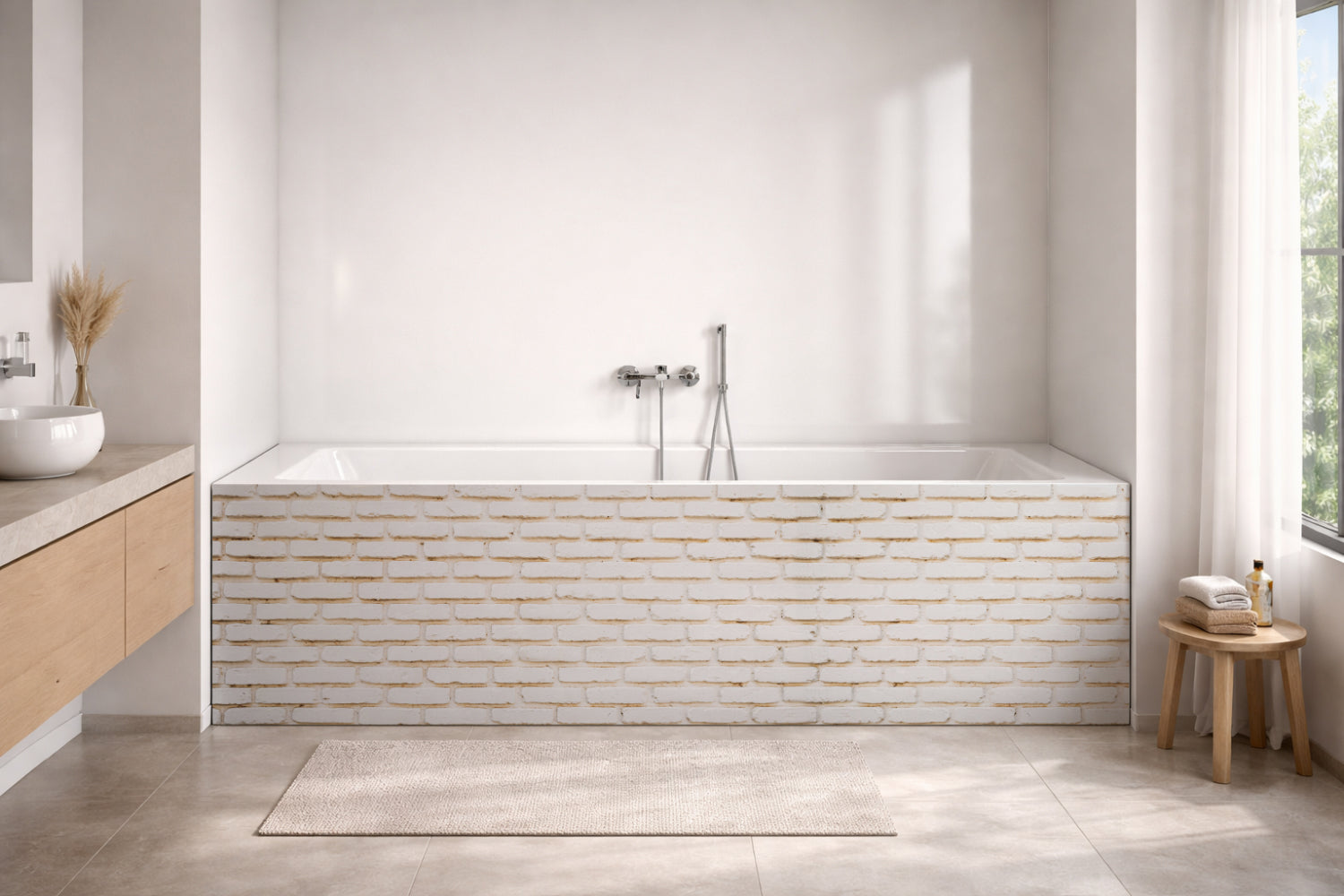 Badewannenverkleidung Steinoptik
