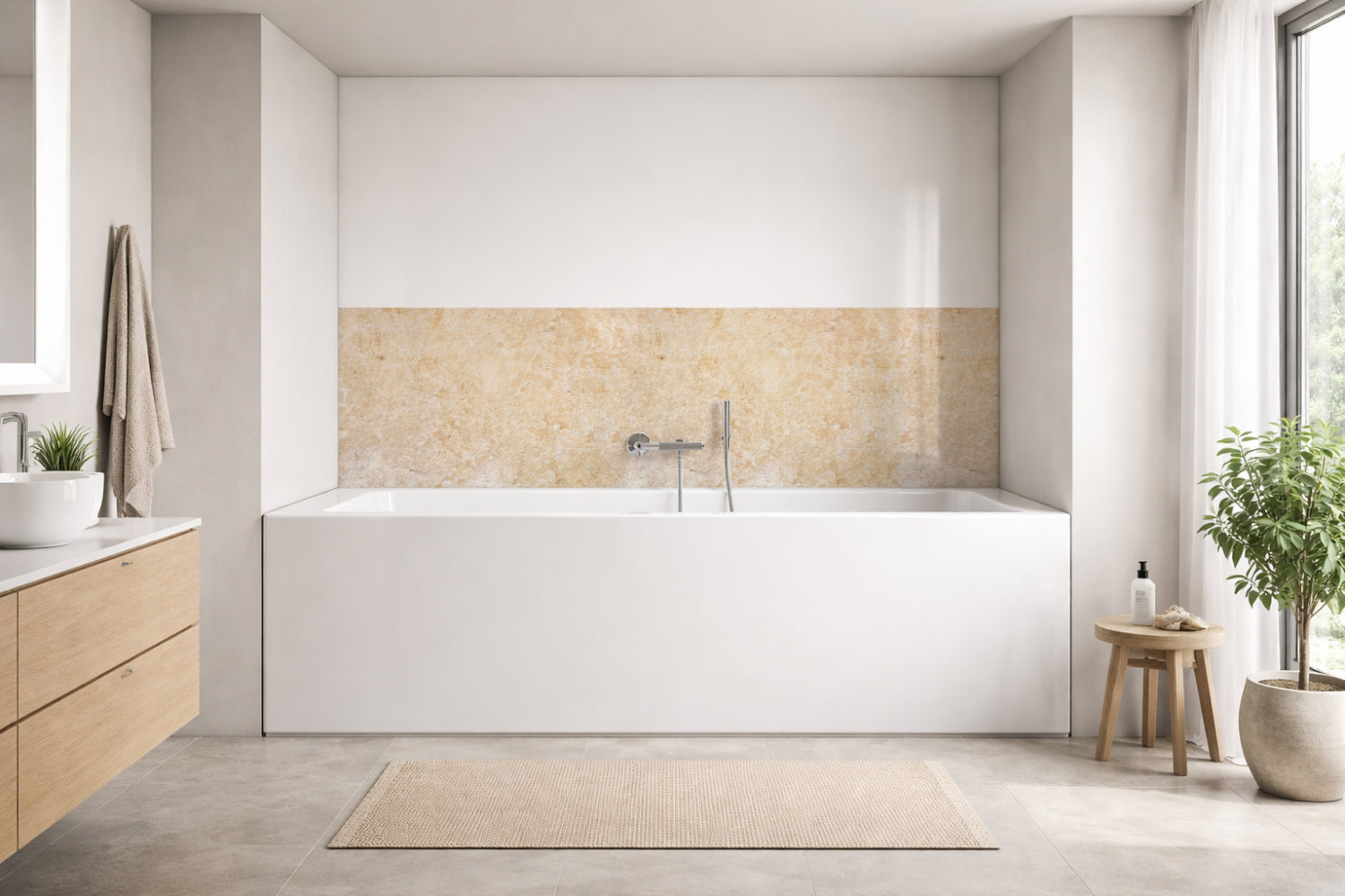 Badewannenverkleidung Steinoptik