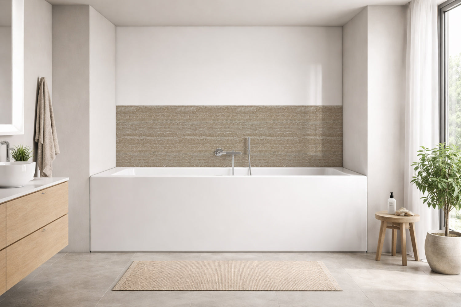 Badewannenverkleidung Steinoptik