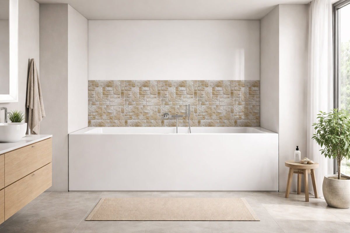 Badewannenverkleidung Steinoptik