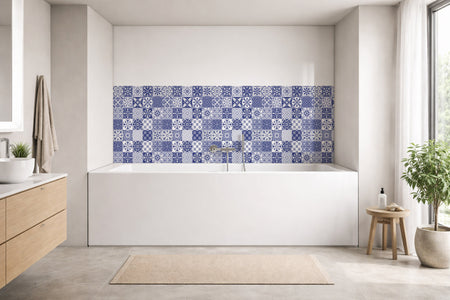 Badrückwand Patchwork