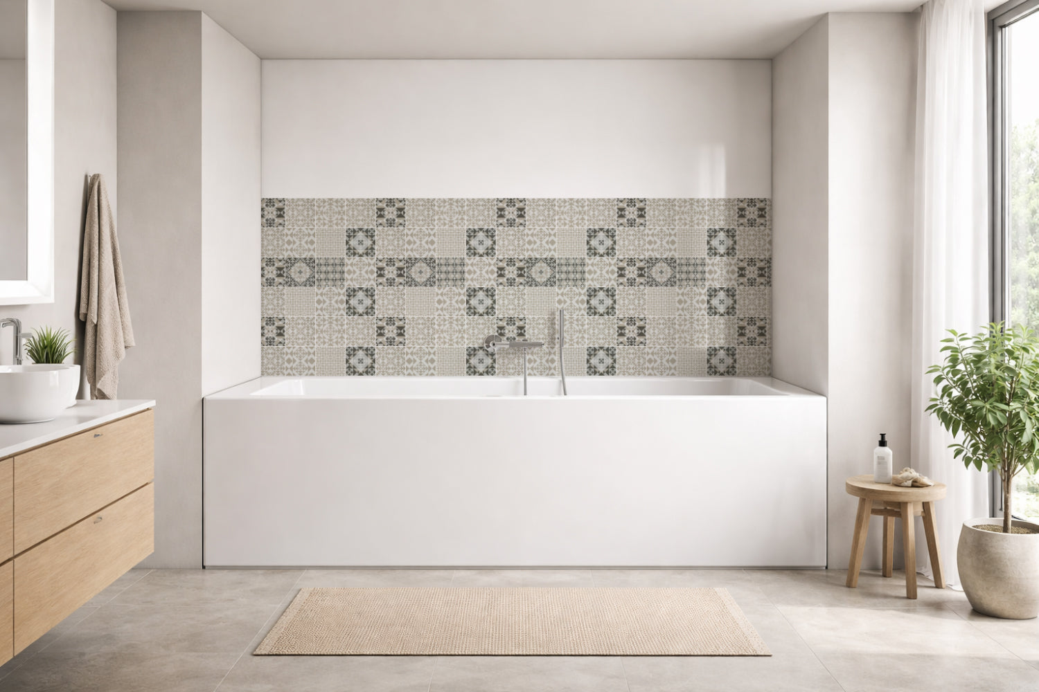 Badewannenverkleidung Patchwork