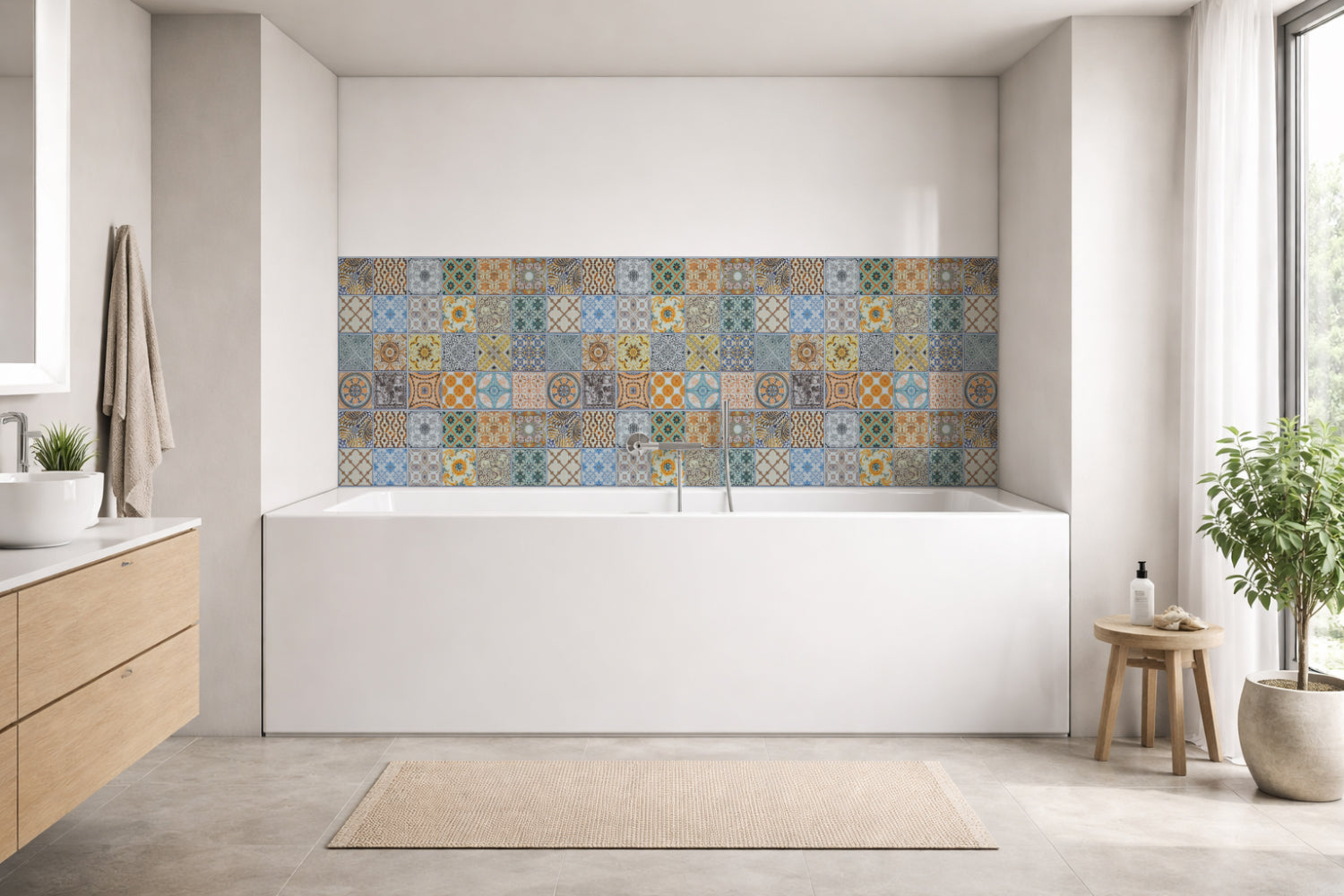 Badewannenverkleidung Patchwork