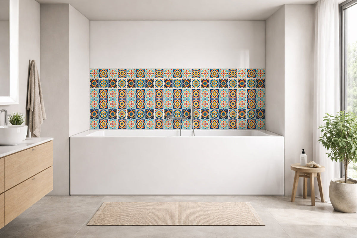 Badrückwand Patchwork