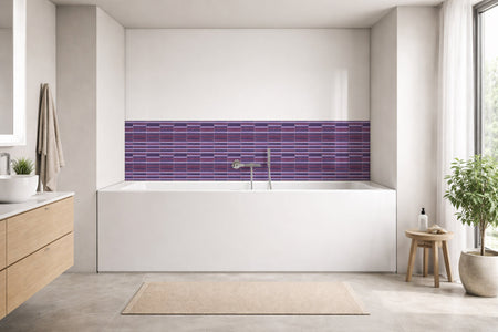 Badrückwand Fliesenoptik