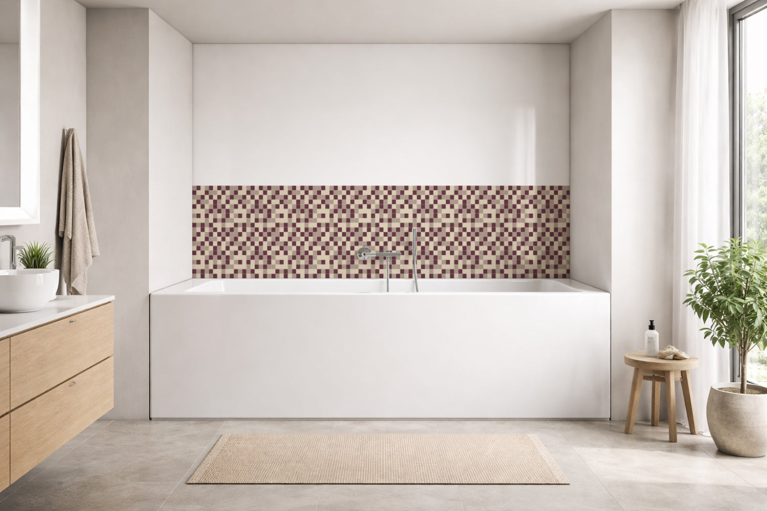 Badewannenverkleidung Fliesenoptik
