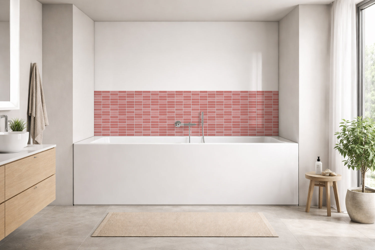 Badewannenverkleidung Fliesenoptik