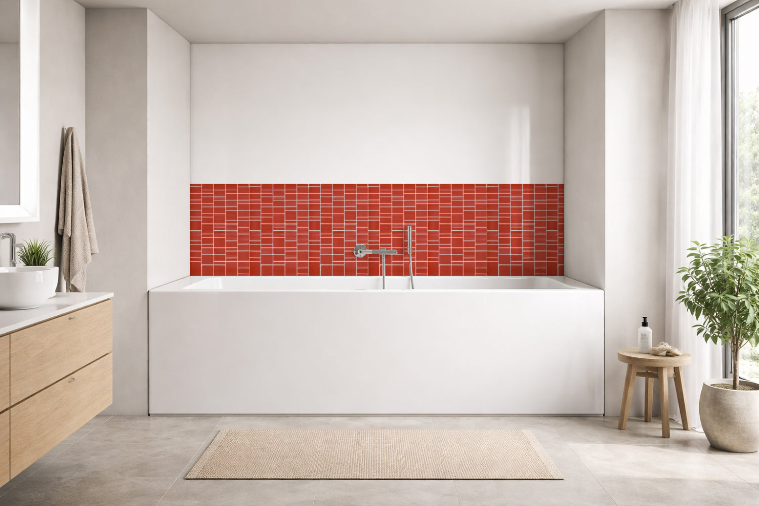 Badewannenverkleidung Fliesenoptik