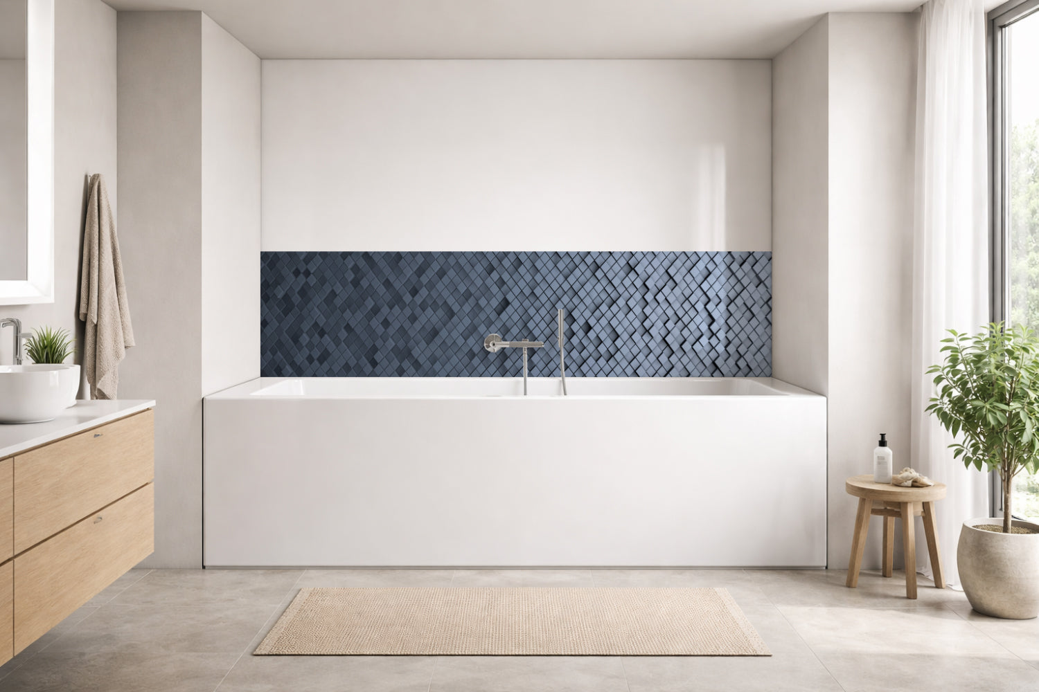 Badewannenverkleidung Fliesenoptik