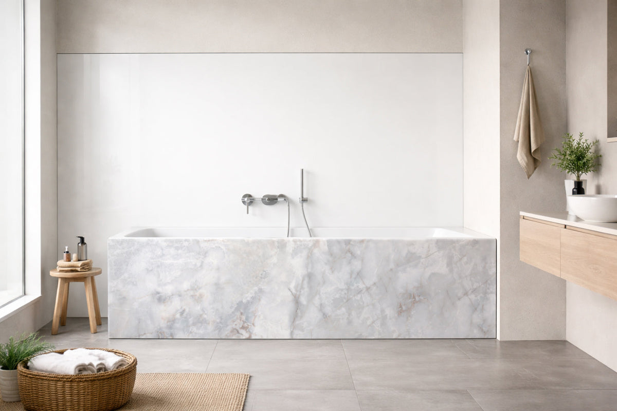 Badewannenverkleidung Marmoroptik