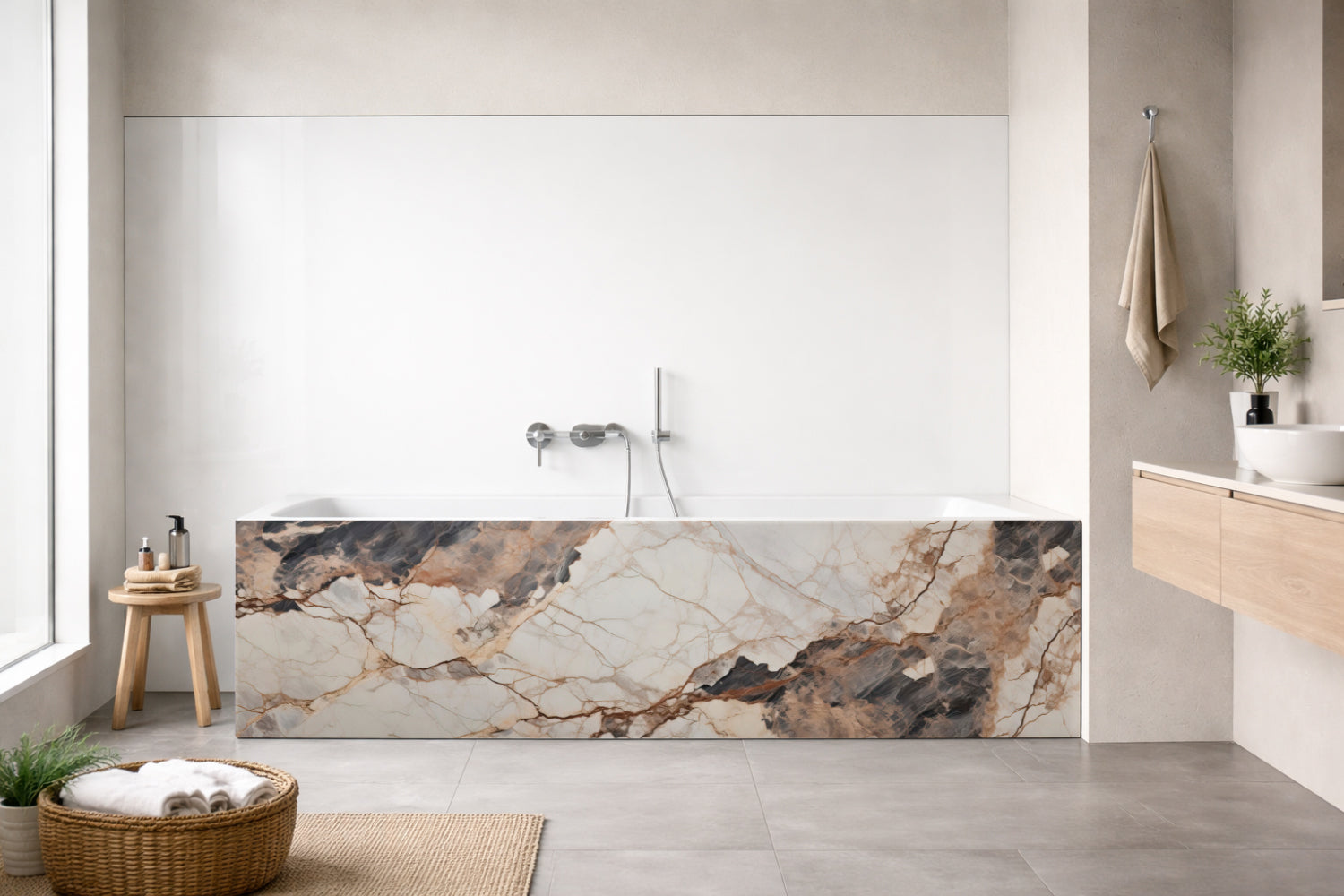 Badewannenverkleidung Marmoroptik