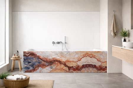 Badewannenverkleidung Marmoroptik