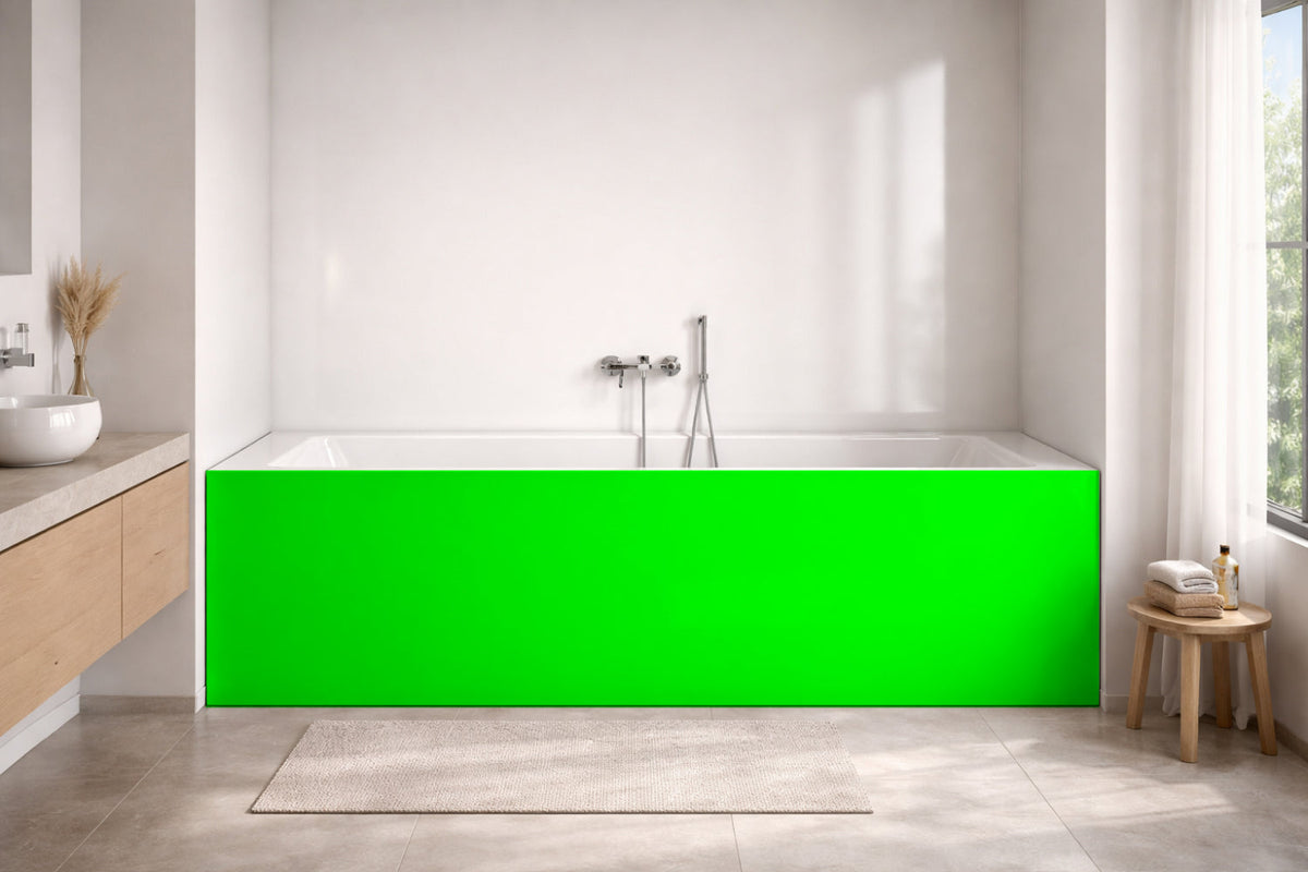 Badewannenverkleidung Einfarbig RAL 6038 Leuchtgrün